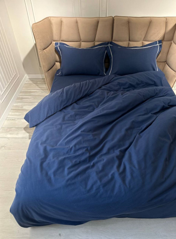 Постільна білизна First Choice фланель Soprano denim полуторна 160х220