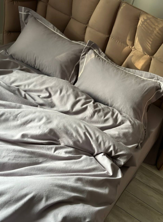 Постільна білизна First Choice фланель Soprano grey полуторна 160х220