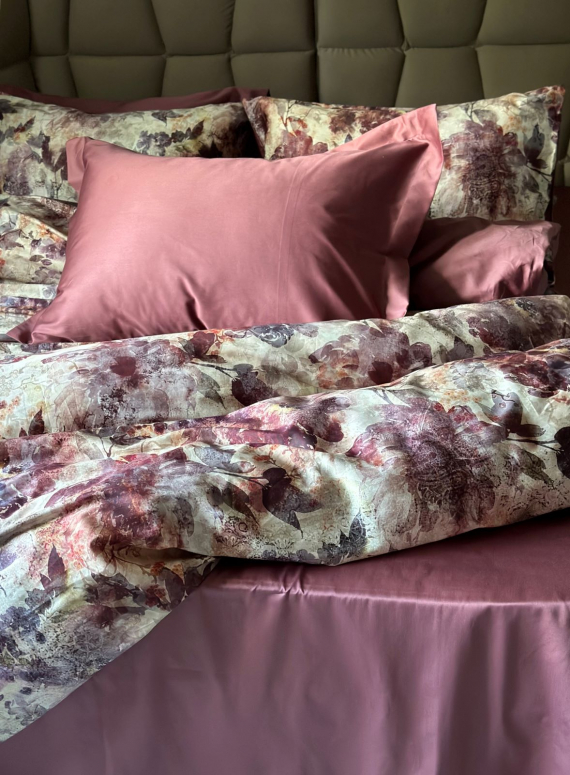 Постільна білизна Saheser Angelo gul kurusu євро 200х220 сатин