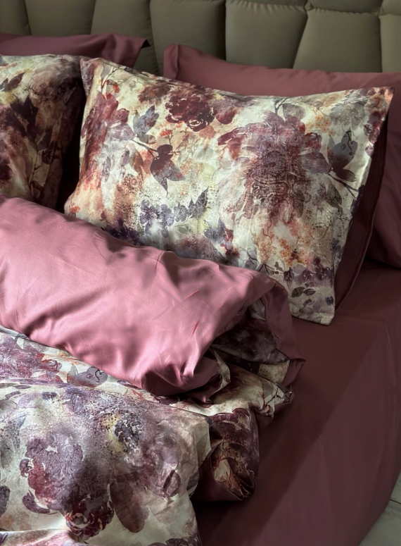 Постільна білизна Saheser Angelo gul kurusu євро 200х220 сатин