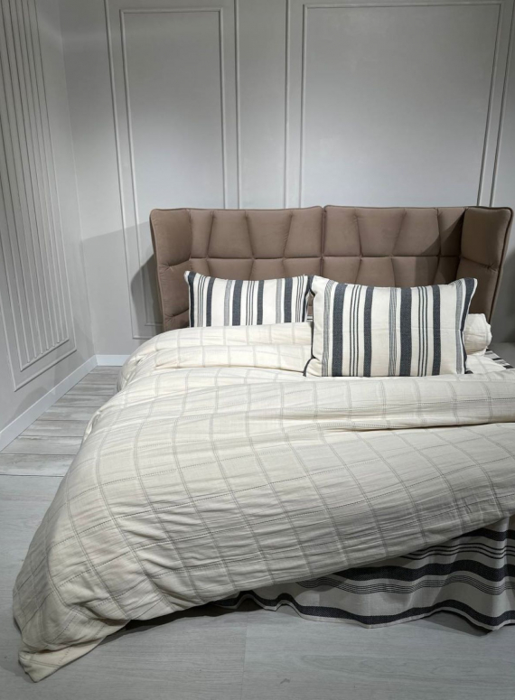 Постільна білизна Saheser Jade lacivert євро 200х220