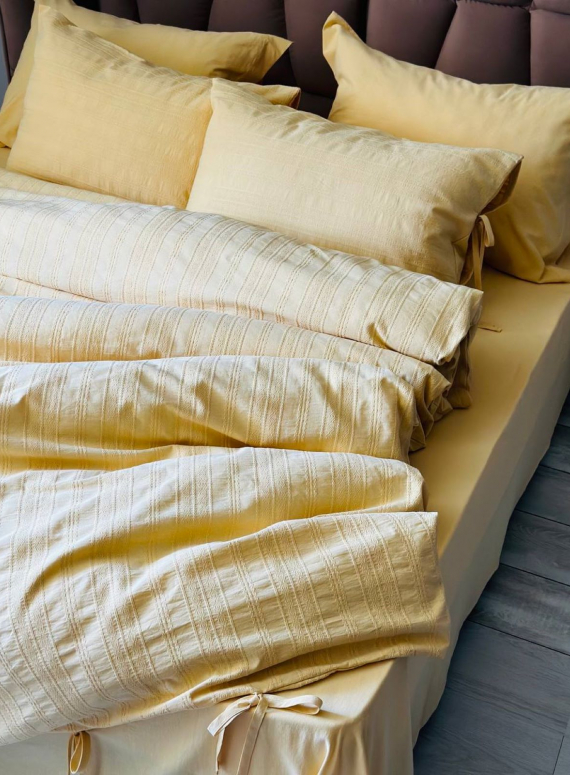 Постільна білизна Saheser Lucca sari євро 200х220 jacquard