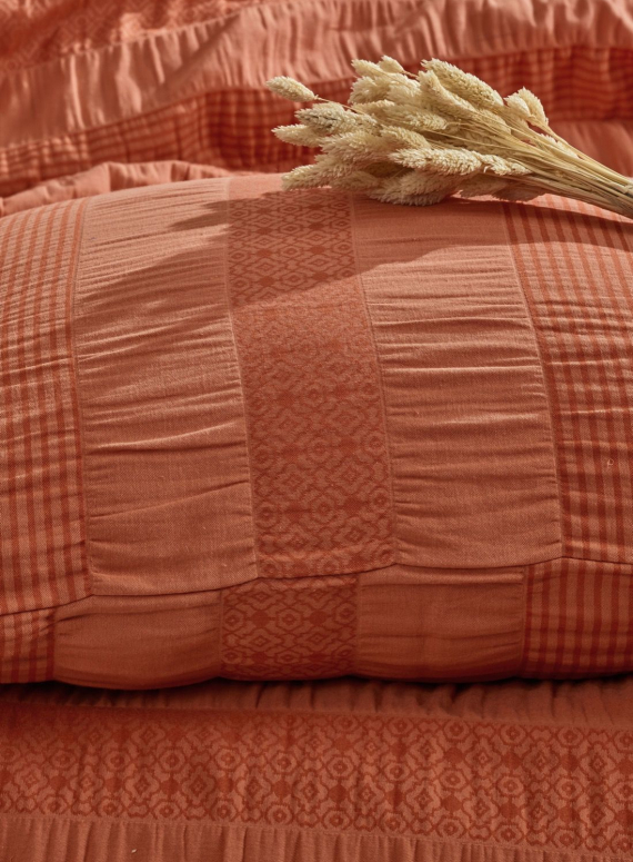 Постільна білизна Saheser Salmon orange євро 200х220