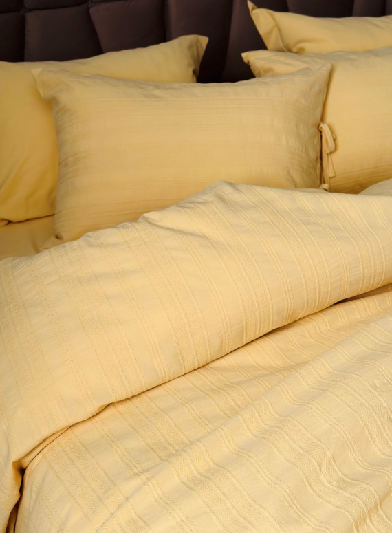 Постільна білизна Saheser Lucca sari євро 200х220 jacquard