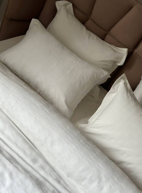 Постільна білизна Saheser Volante krem євро 200х220