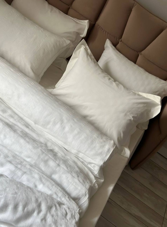 Постільна білизна Saheser Volante krem євро 200х220