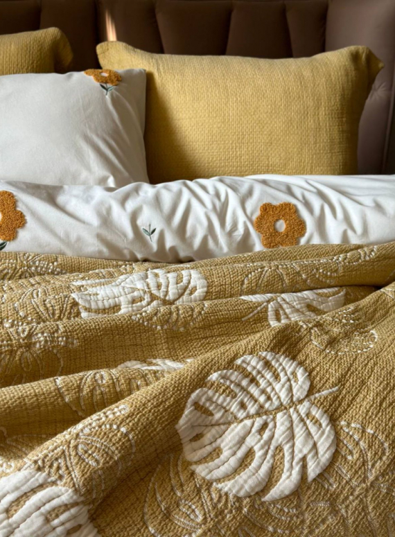 Муслінове покривало з наволочками Saheser Forest sari євро Туреччина