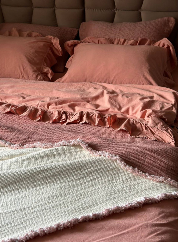 Муслінове покривало з наволочками Saheser Alda gulkurusu євро Туреччина