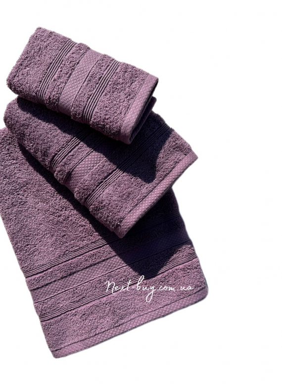Махровое полотенце для лица ADA 50х90 фиолетовый Турция