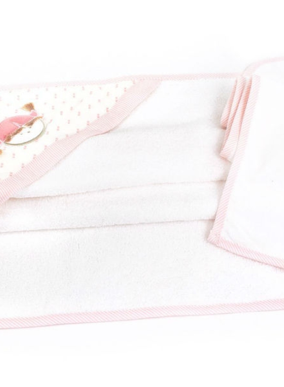 Maison D'or дитяче рушник - куточок для новонародженого Baby kundak рожевий