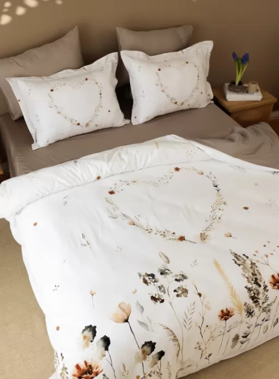 Постельное белье First choice Bloomy 3D Satin евро 200х220
