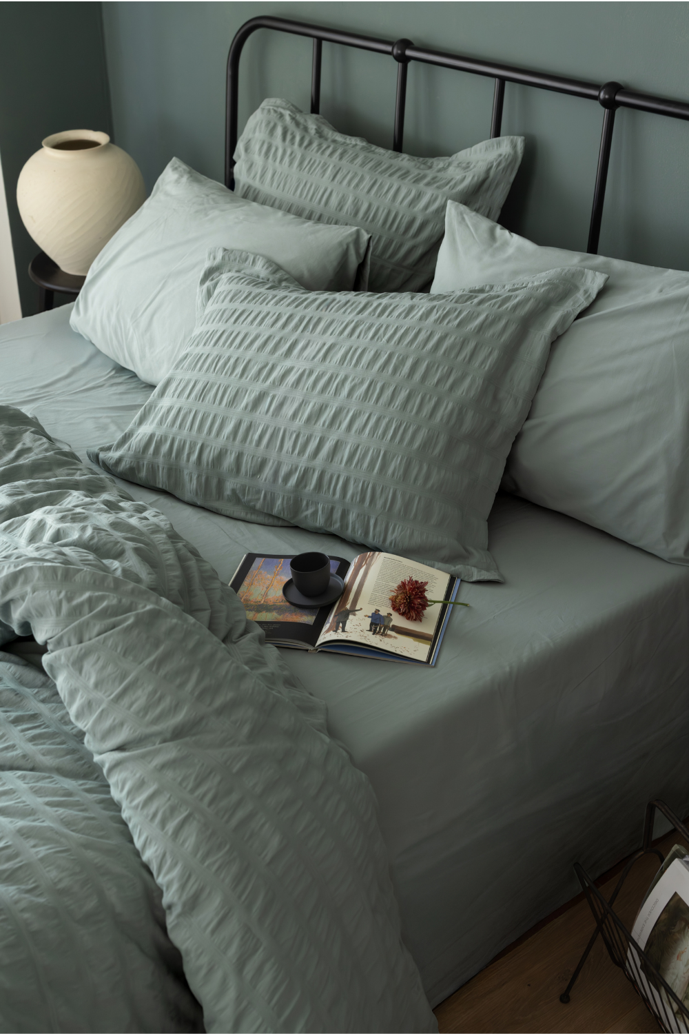 Постільна білизна ARIANNA SHADOW Natural Cotton Series з вареної бавовни, євро комплект 200×220