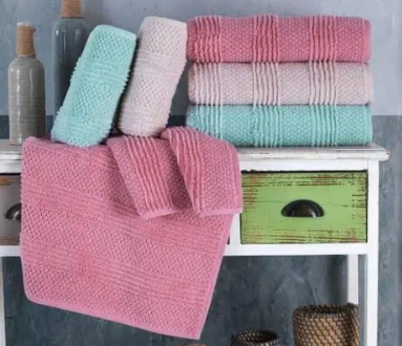 Махровое полотенце для бани Cestepe Nesha 70х140 розовое Турция