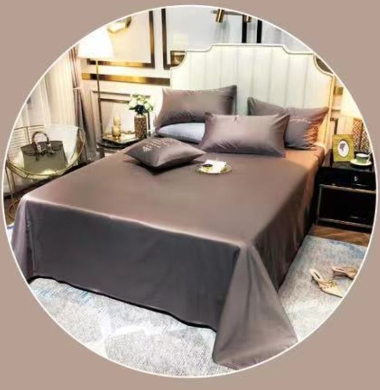 Постельное белье тенсель Crown Silk Coffee евро 200х220