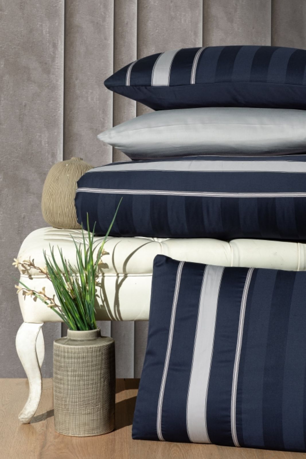 First choice Artwel Navy blue delux сатин постільна білизна сімейна 160х220 (2)