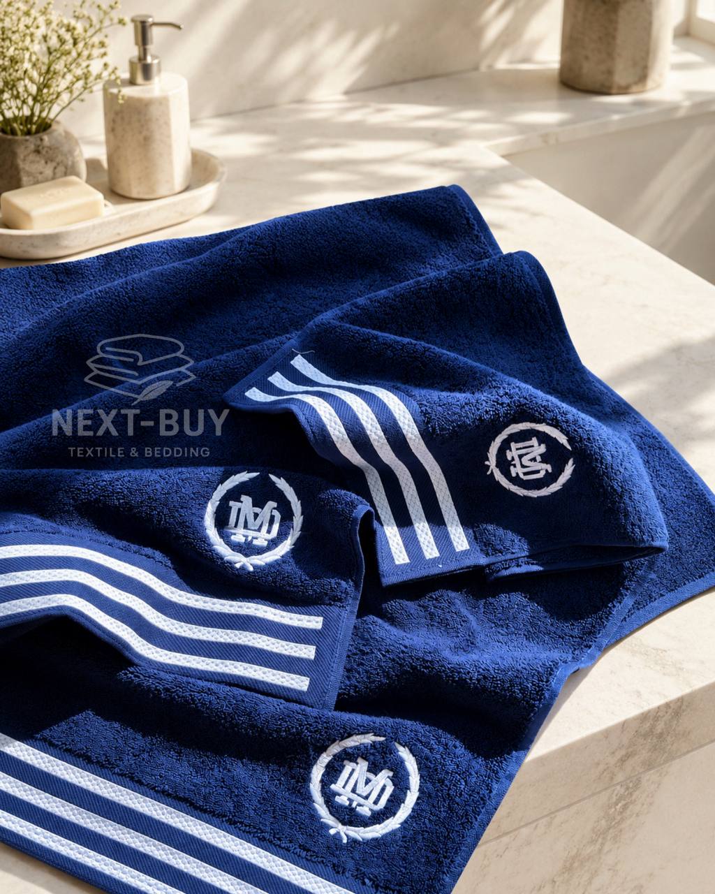 Maison D'or Delon Cotton набір рушників для чоловіків темно-синій