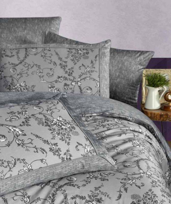 Постільна білизна Dema Grey La Romano premium сатин евро 200х220