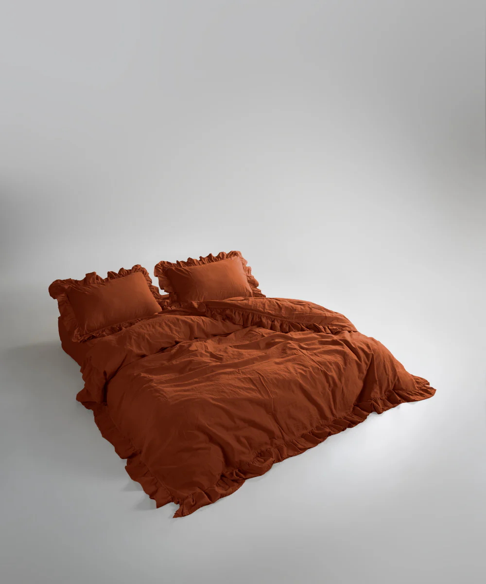 Ексклюзивна постільна білизна Limasso Exclusive Automne 200x220 з вареної бавовни