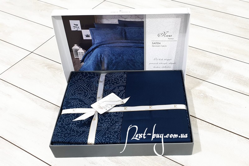 First Choice Neva petrol(oil) постільна білизна сатин полуторний 160х220