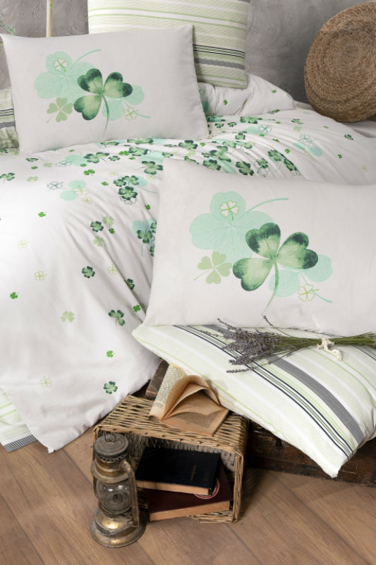 First Сhoice Change/Chance green постільна білизна ранфорс полуторний 160х220