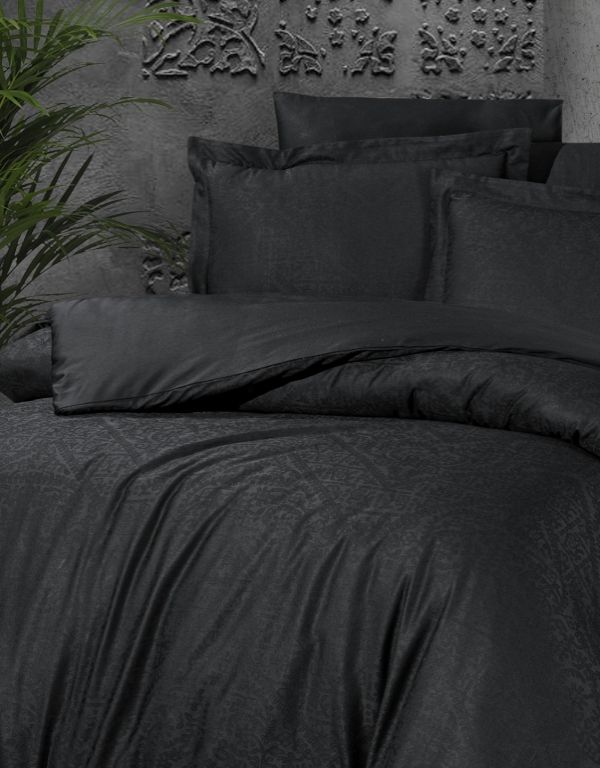 First choice Siray Black постільна білизна сатин-жакард евро 200х220