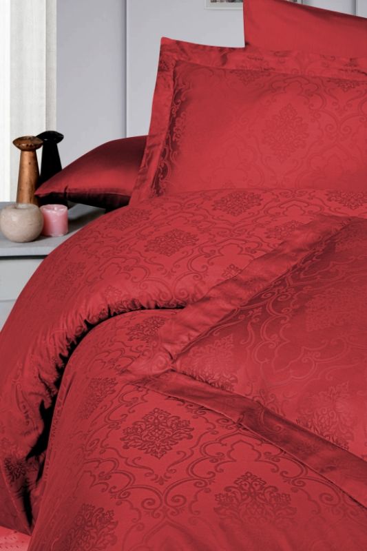 First choice Vladya Red постільна білизна сатин полуторное 160х220