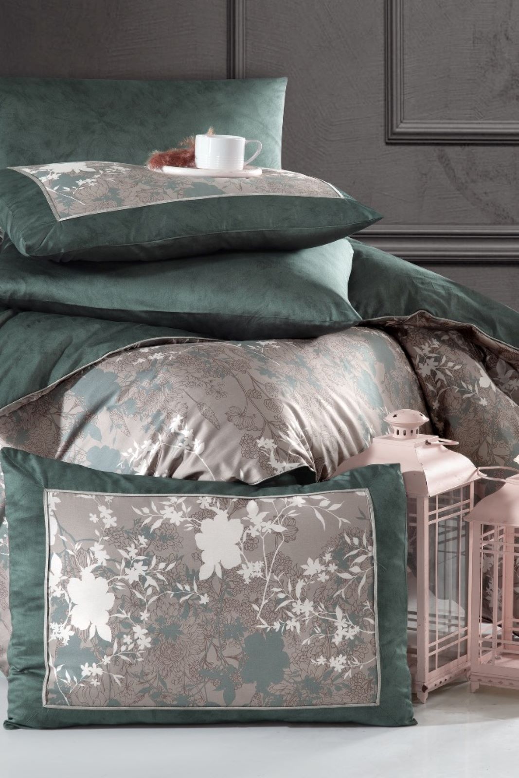 Постільна білизна Lily Moonmist La Romano premium сатин евро 200х220