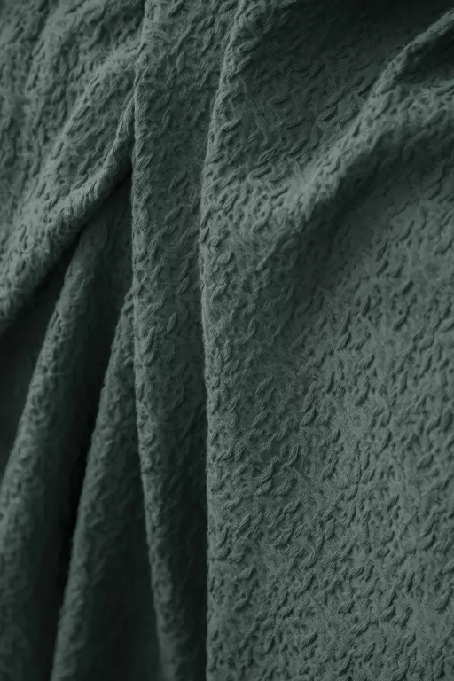 Літній комплект постільної білизни Lude Balsamgreen з піке | 100% бавовна