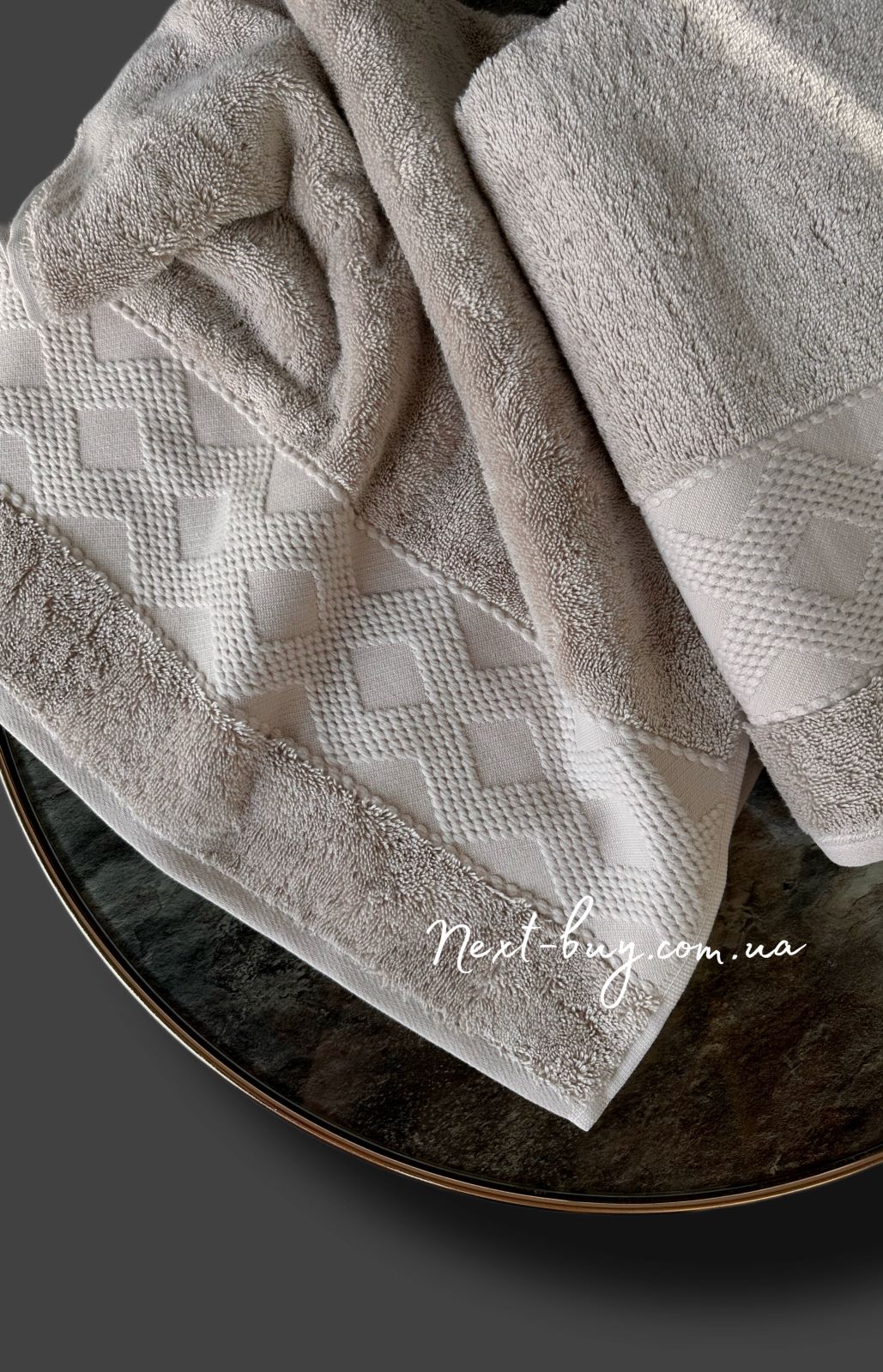 Махровий рушник для лазні Luzz Emma moco 70х140 Туреччина