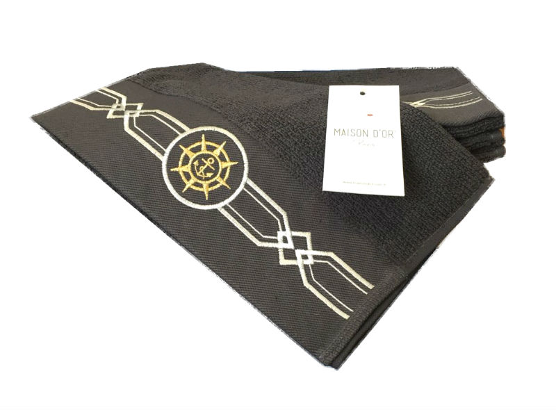 Maison D´or Elegance Marine рушник для обличчя махра антрацит