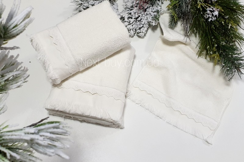 Maison D`or Melissa набір махрових рушників 3шт кремовий