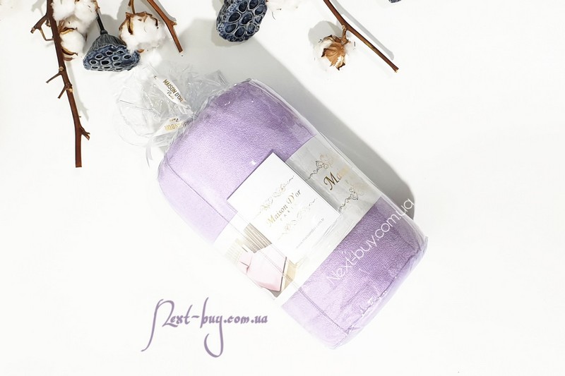 Простирадло махрове на резинці 160х240см Maison D'or Terry Fitted sheet murdum з наволочками