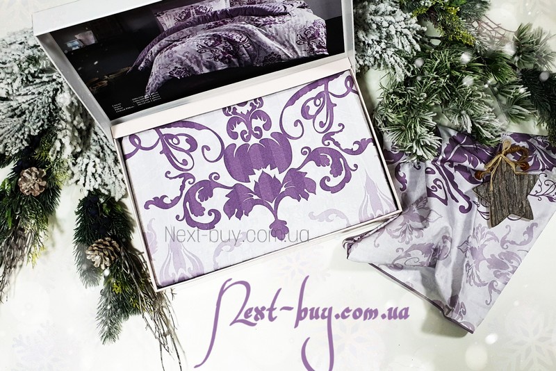 Maison Dor Clair Lilac постільна білизна євро сатин жаккард