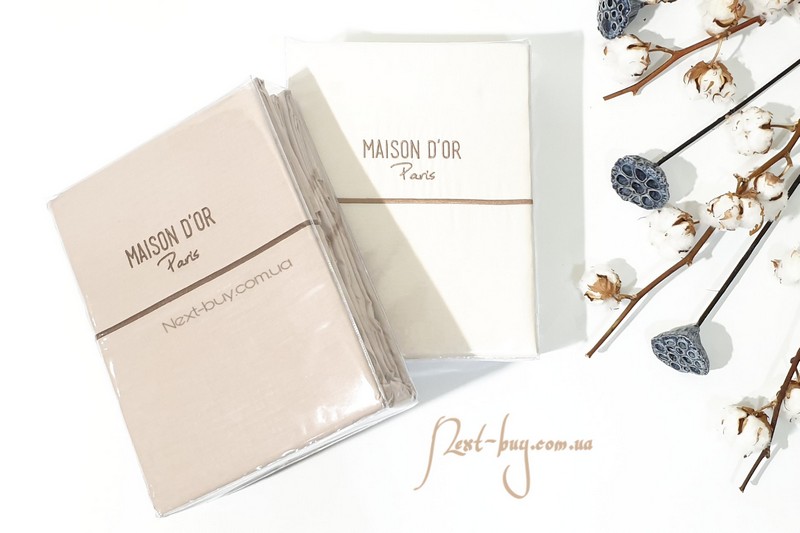 Maison Dor Spring Embroidery duvet cover set brown однотонна постільна білизна 200х220