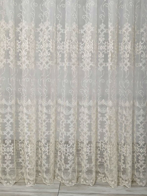 Тюль фатин «Felinis» молочний Туреччина