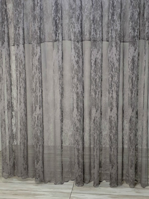 Тюль фатин Jasmin сірий Туреччина