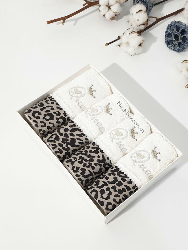 Набір рушників Maison Dor Queen 4шт. 30х50 крем/мокко