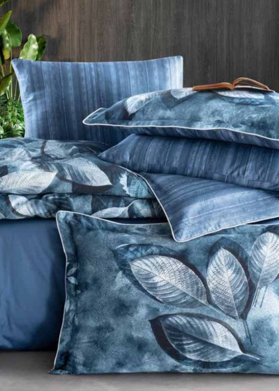 Постільна білизна Rican Blue La Romano premium сатин евро 200х220