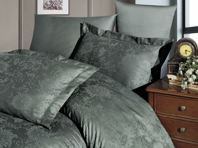 Постельное белье тенсел First choice Gwen Haki-Dark Green евро 200х220