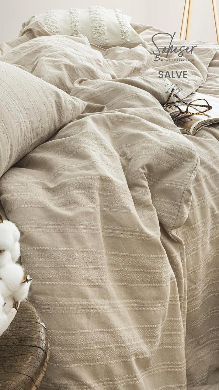 Постільна білизна Saheser Salve Bej євро 200х220 jacquard