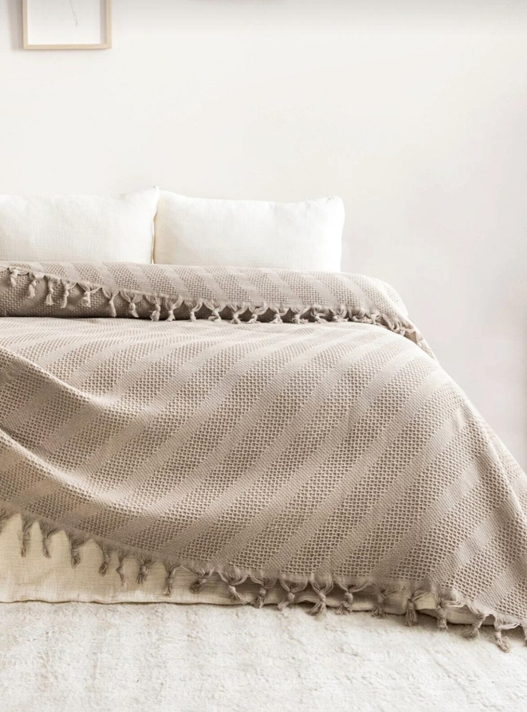 Натуральное, легкое пике Saheser Opera Bej евро Турция