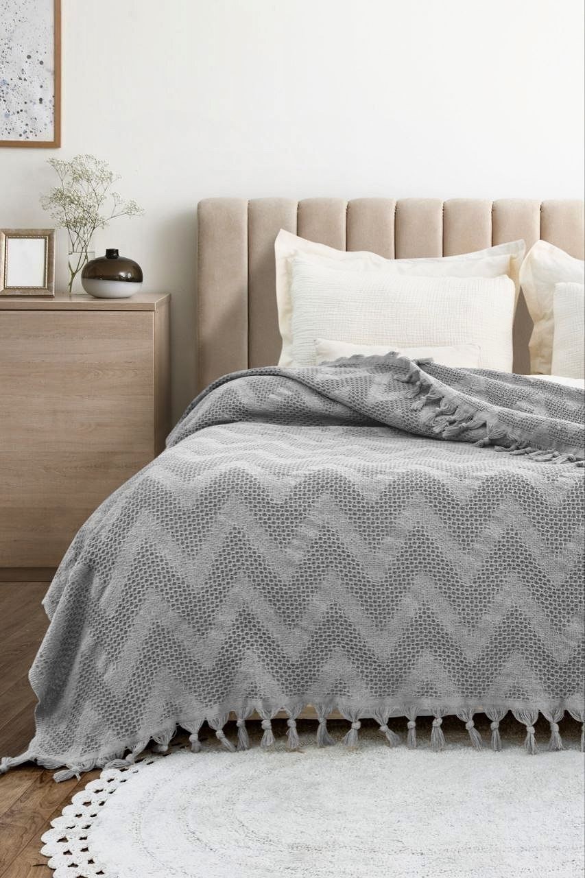 Натуральное, легкое пике Saheser Naomi Grey евро Турция