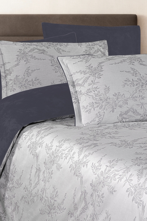 Постільна білизна Merida Grey La Romano premium сатин Євро 200×220