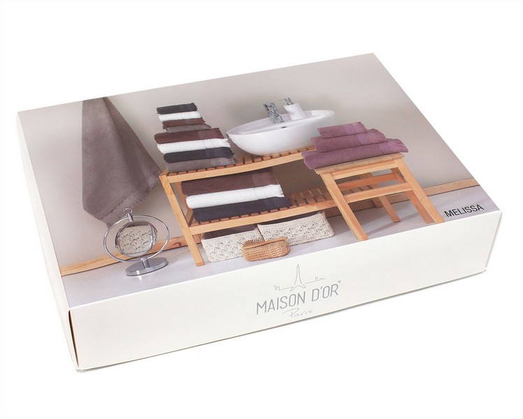 Maison D`or Melissa набір махрових рушників 3шт сірий