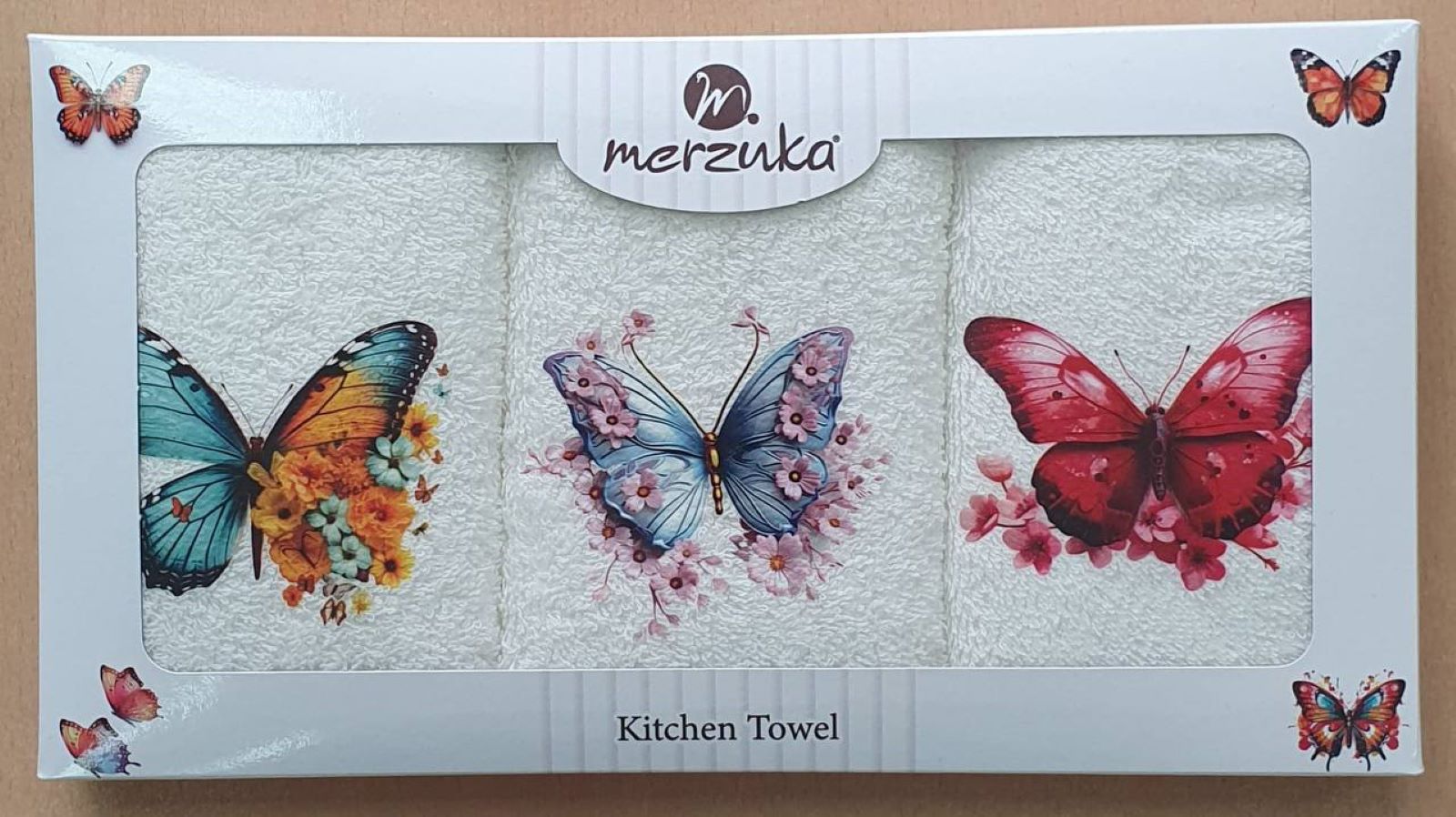 Набір кухонних рушників Merzuka Butterflies are bright 3шт. 30х50см