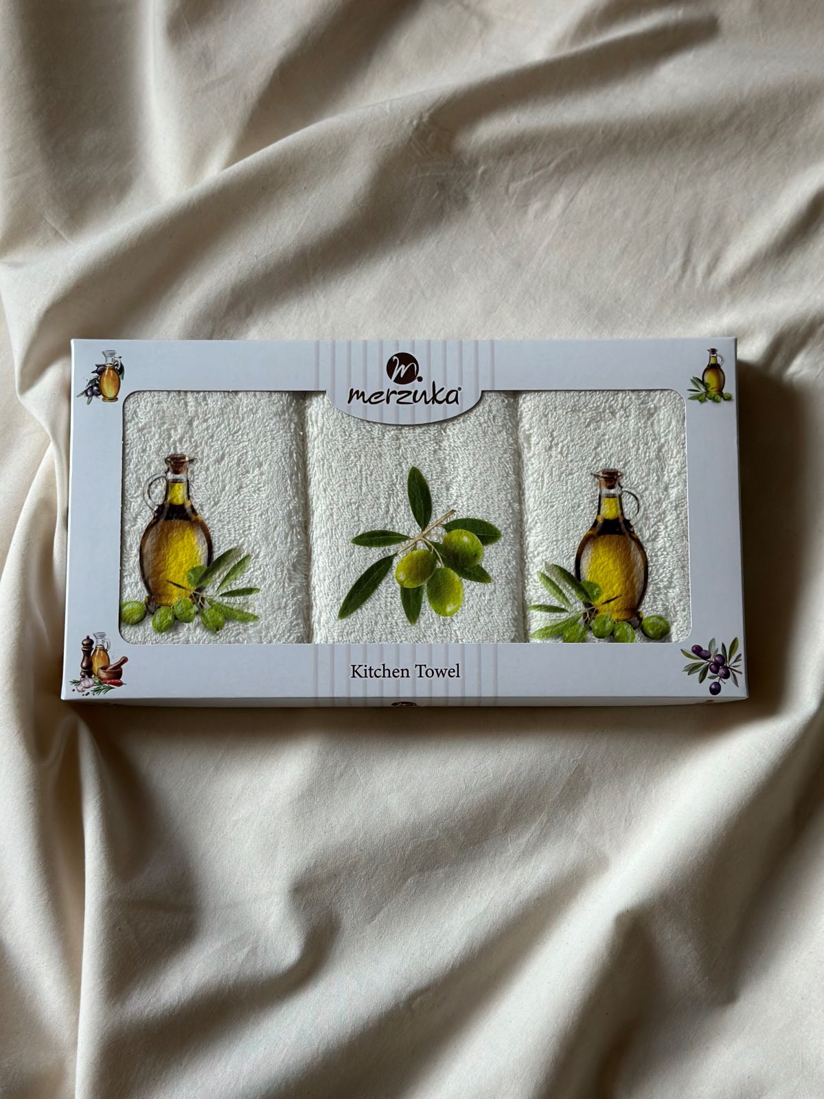 Набір кухонних рушників Merzuka Olive 3шт. 30х50см