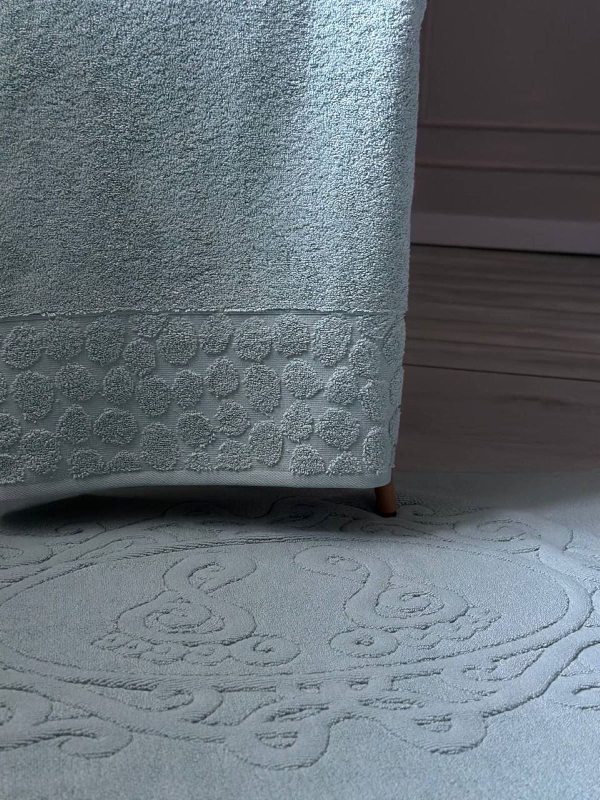 Комплект подарункових рушників Cestepe Lux cotton світло-зелений  3шт. Туреччина