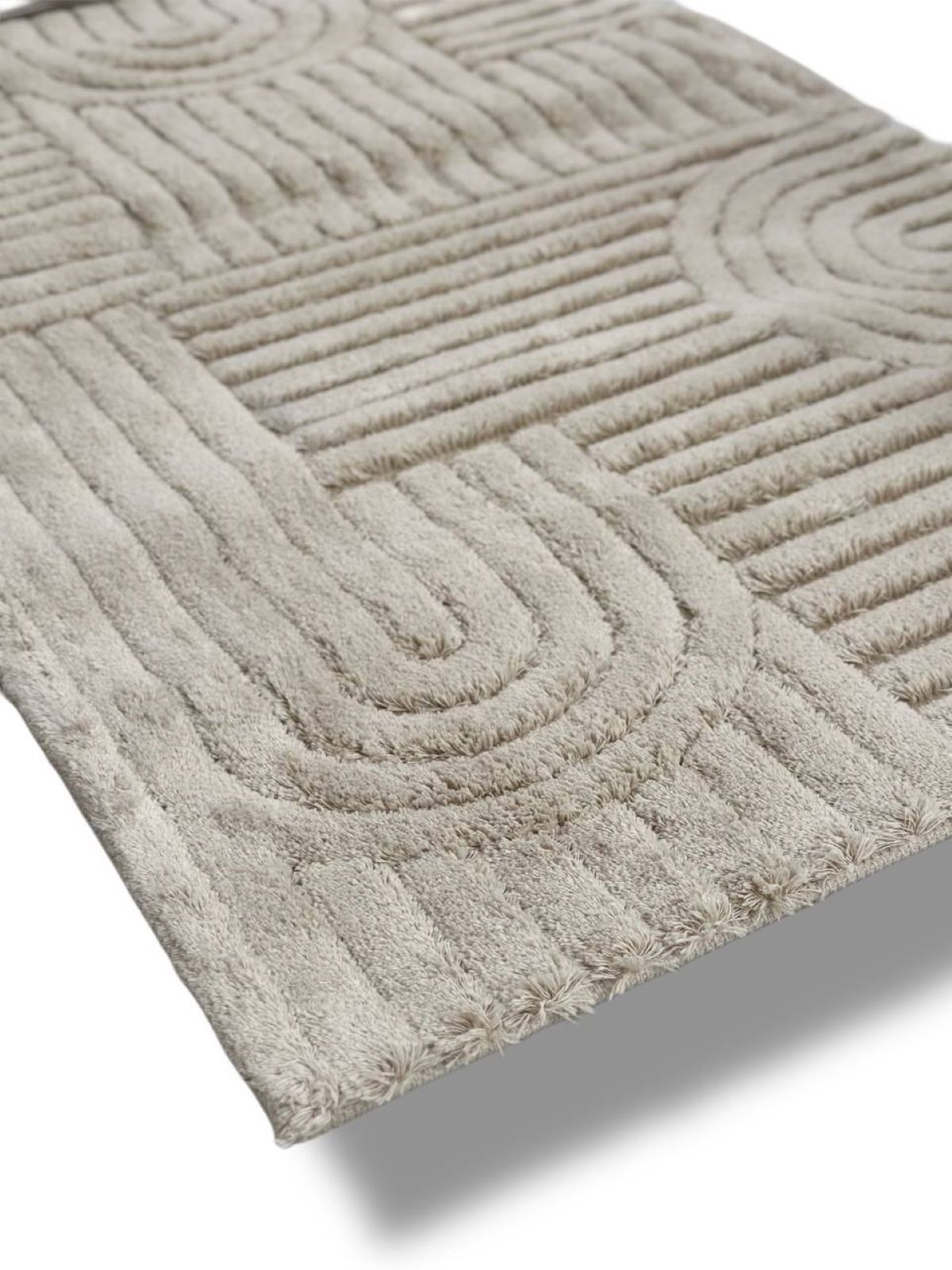 Набір натуральних килимків для підлоги Babil Bej 2шт. 40x60 + 60x100 см Туреччина