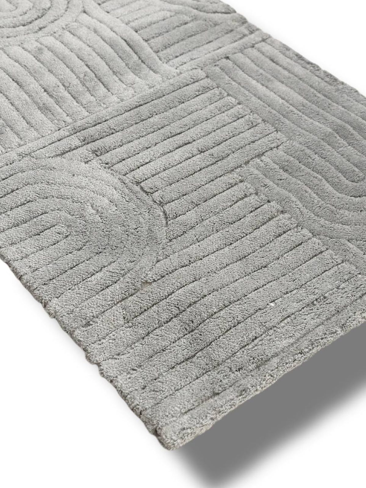 Набір натуральних килимків для підлоги Babil Gri 2шт. 40x60 + 60x100 см Туреччина