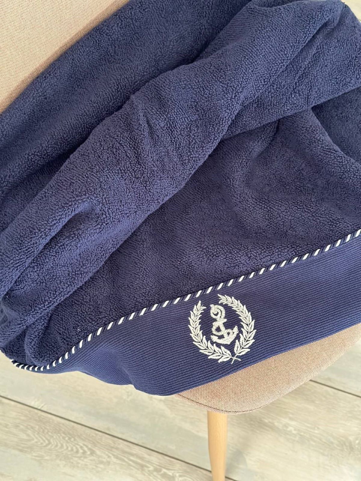 Махровий рушник Maison D'or Michel Sailing 85х150см синій